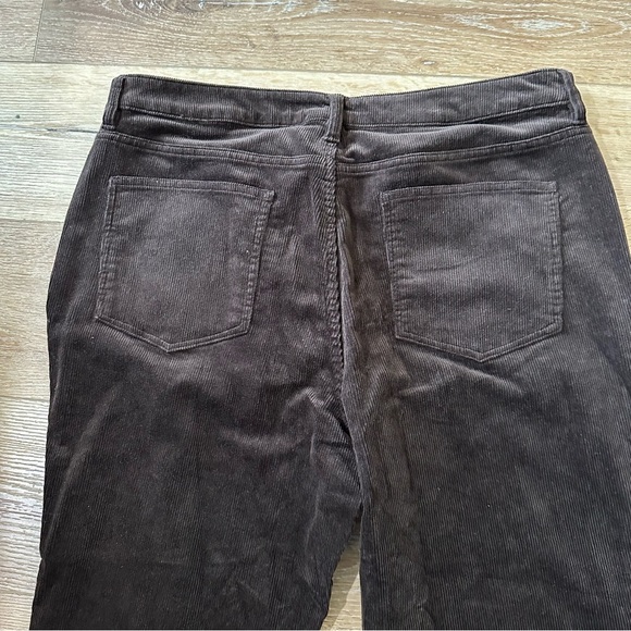 Quince Women’s Organic Stretch Corduroy Straight Leg Pants in Espresso Sz 16 NWT - Picture 9 of 10